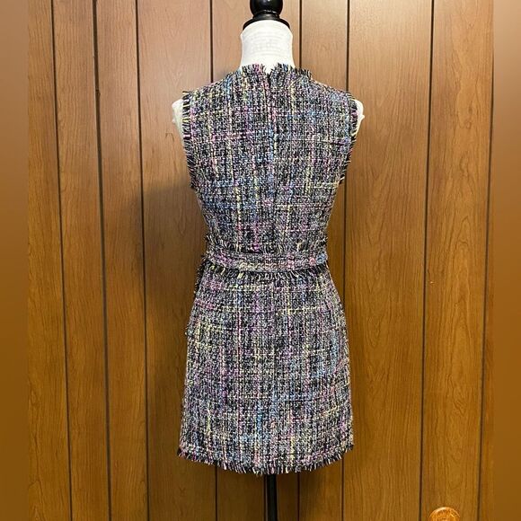 Cinq à Sept Rochelle Belted Tweed Minidress size 8 - Picture 10 of 14